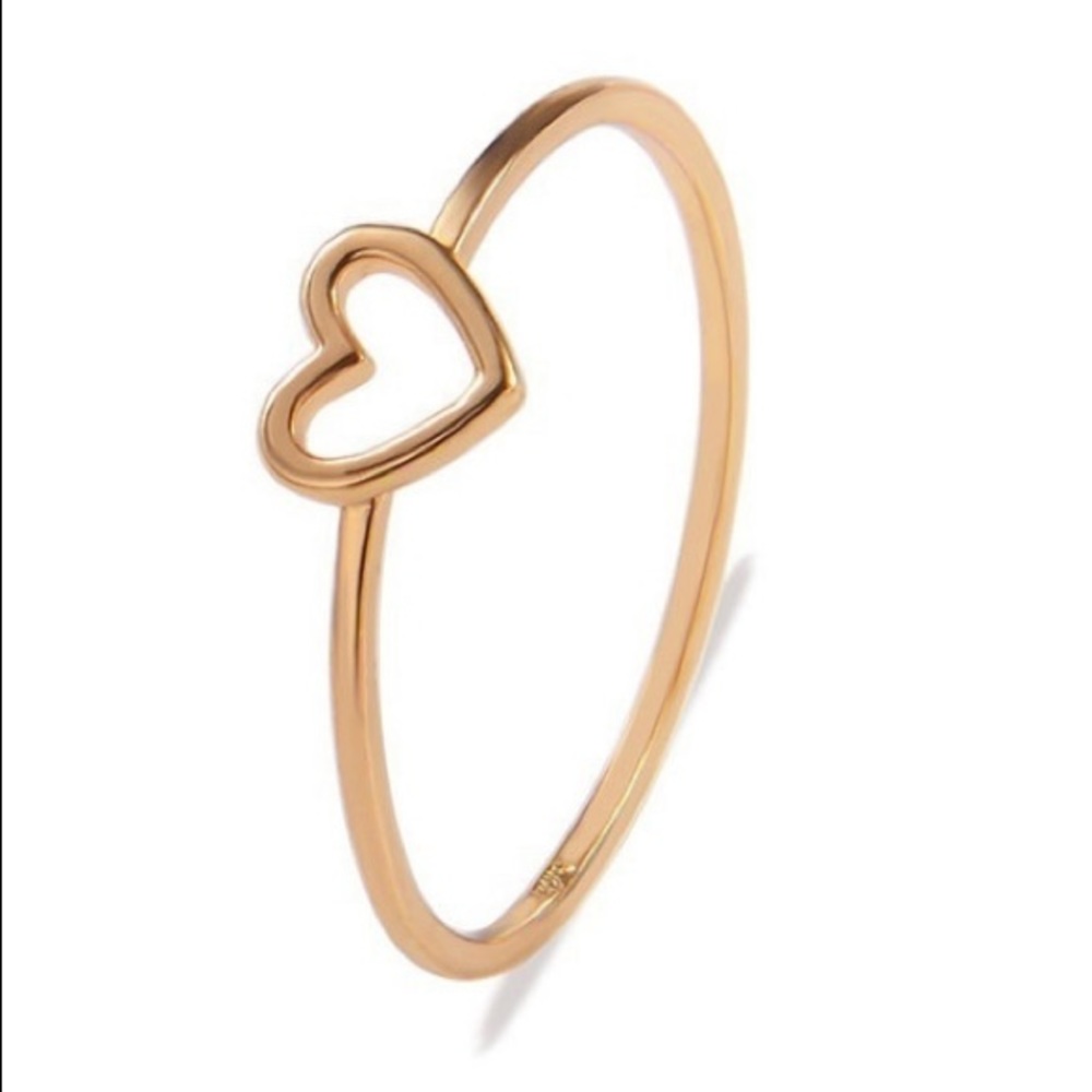[GOLD] Simple Delicate Dainty Love Heart Ring❤️💫✨ - Picture 2 of 6